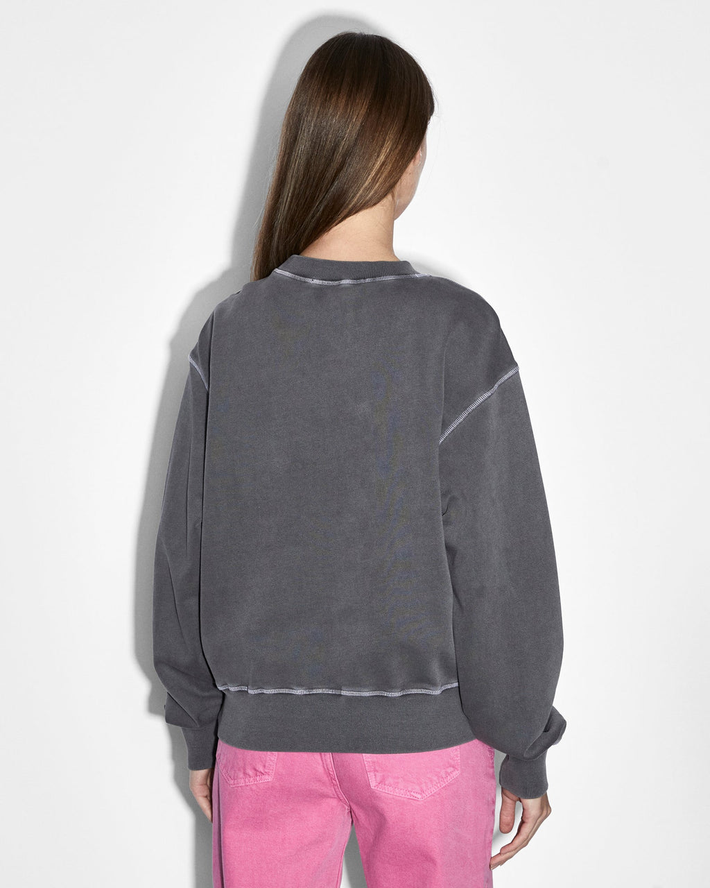 WOMENS UNITY STAR OH G CREW CHARCOAL FLEECE