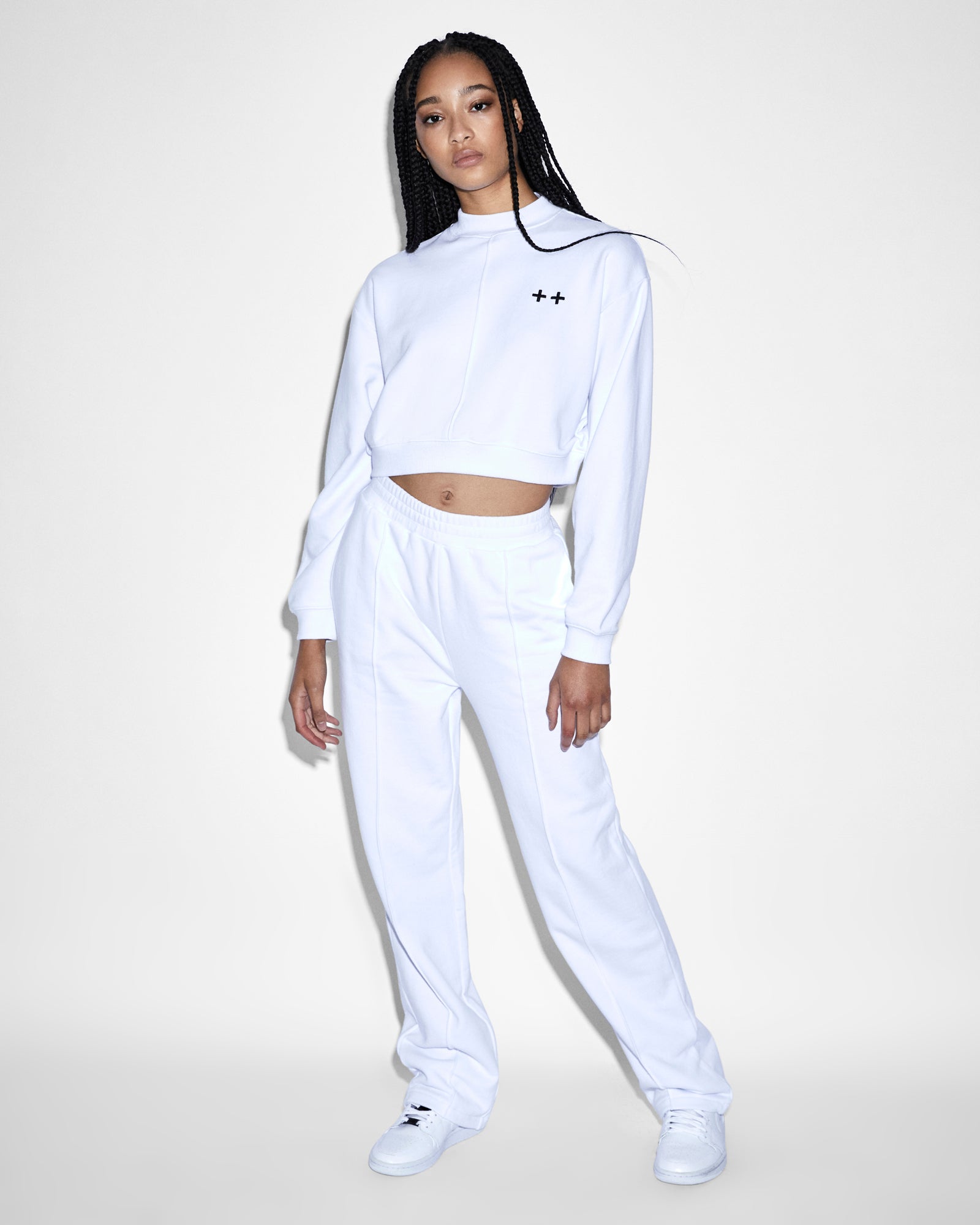WOMENS  NIMBUS STRAIGHT TRAK WHITE REGULAR PANTS