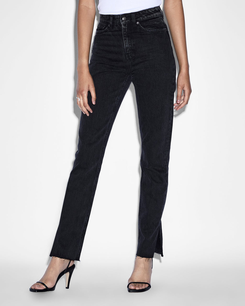 Womens Melrose Onyx Slim Denim Jeans - Black