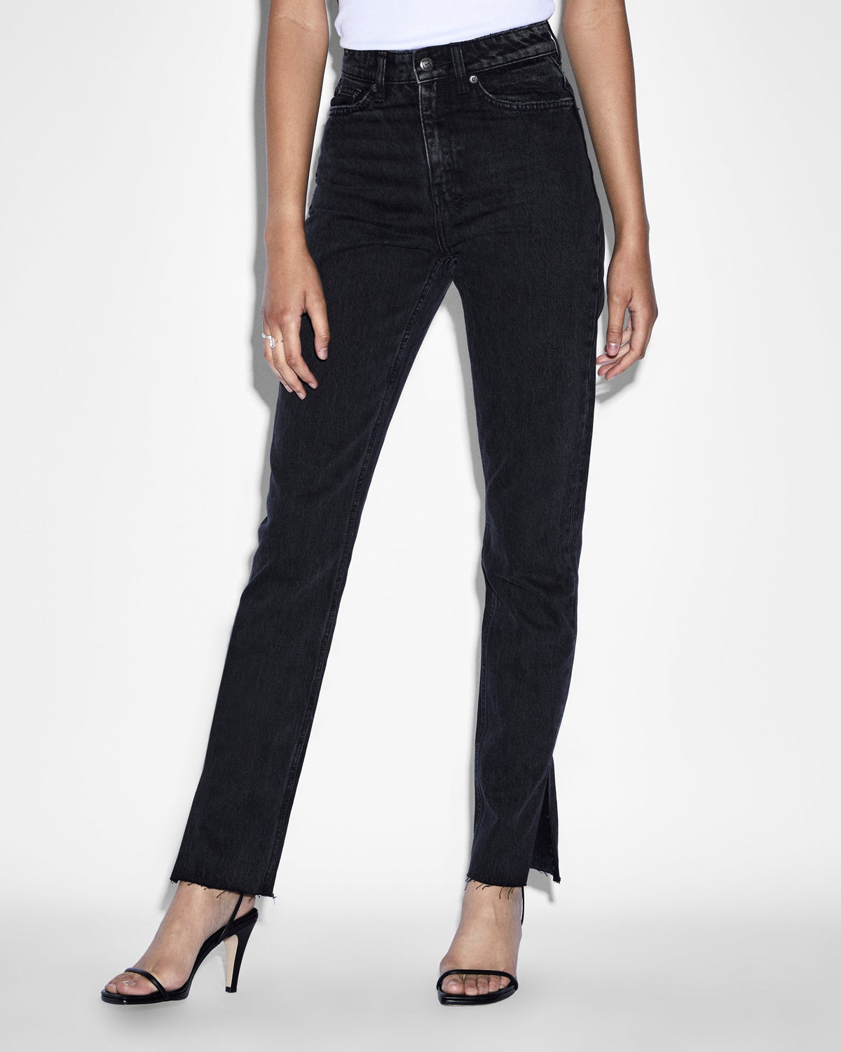 Womens Melrose Onyx Slim Denim Jeans - Black