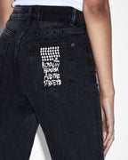 Womens Melrose Onyx Slim Denim Jeans - Black