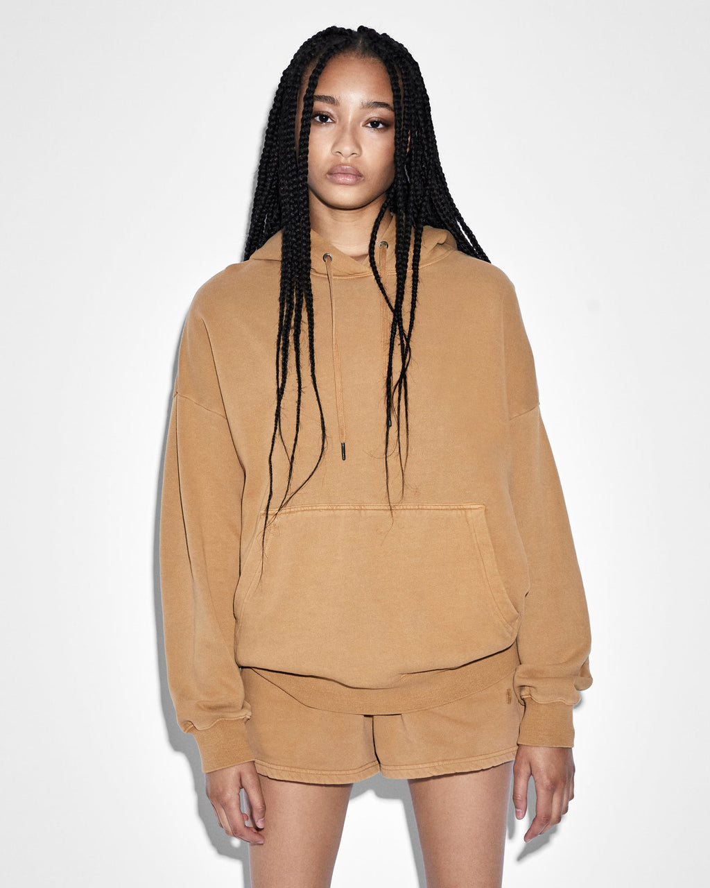Womens 3 X 4 Oh G Hoodie Sunkissed Oversized Fleece - Orange