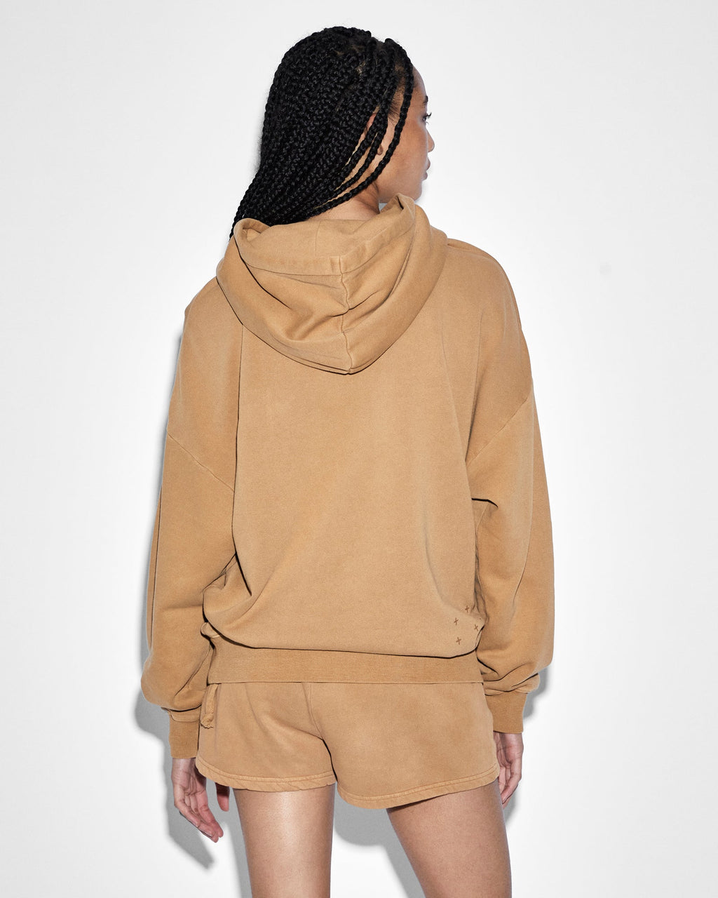 Womens 3 X 4 Oh G Hoodie Sunkissed Oversized Fleece - Orange