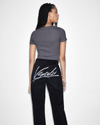 Womens Brooklyn Jean Twilight Tour Straight Denim Jeans - Black
