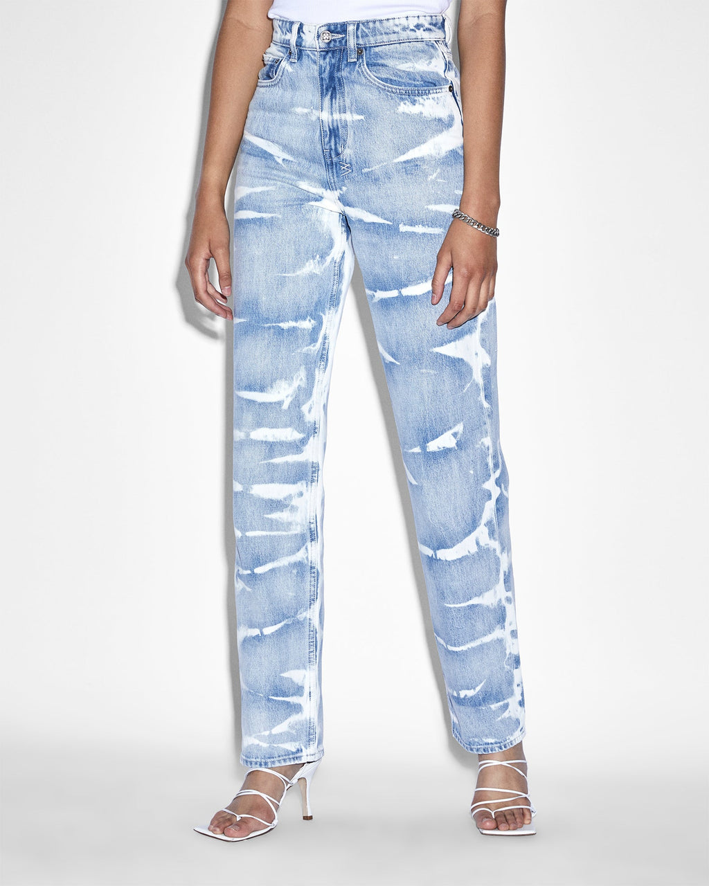 Womens Playback Motley Straight Denim Jeans - Multi Colour