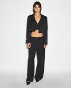 WOMENS LONDON CROP BLAZER PINSTRIPE JACKETS