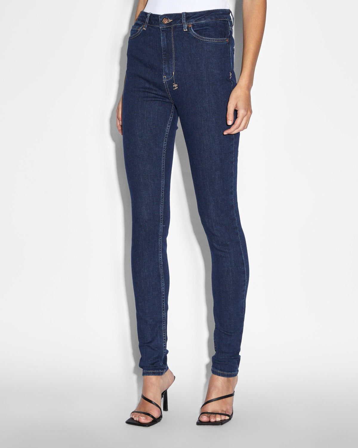 Womens Hi N Wasted Xtra Legacy Skinny Denim Jeans - Denim