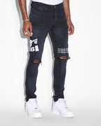Mens Van Winkle Ghosted Angels Skinny Denim Jeans - Black