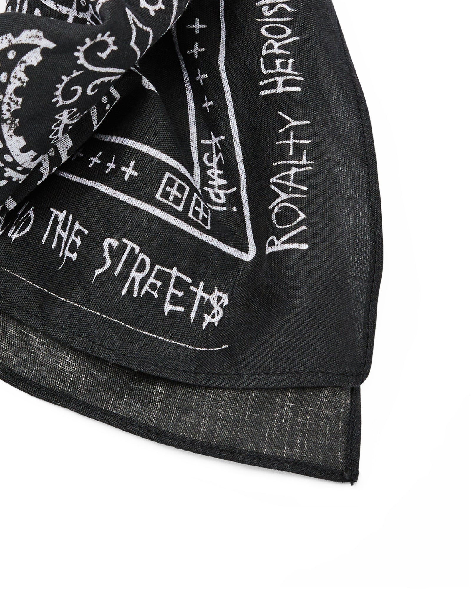 GHOSTED BANDANA BLACK/WHITE