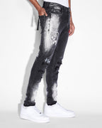 Mens Van Winkle 999 Heavens Skinny Denim Jeans - Black