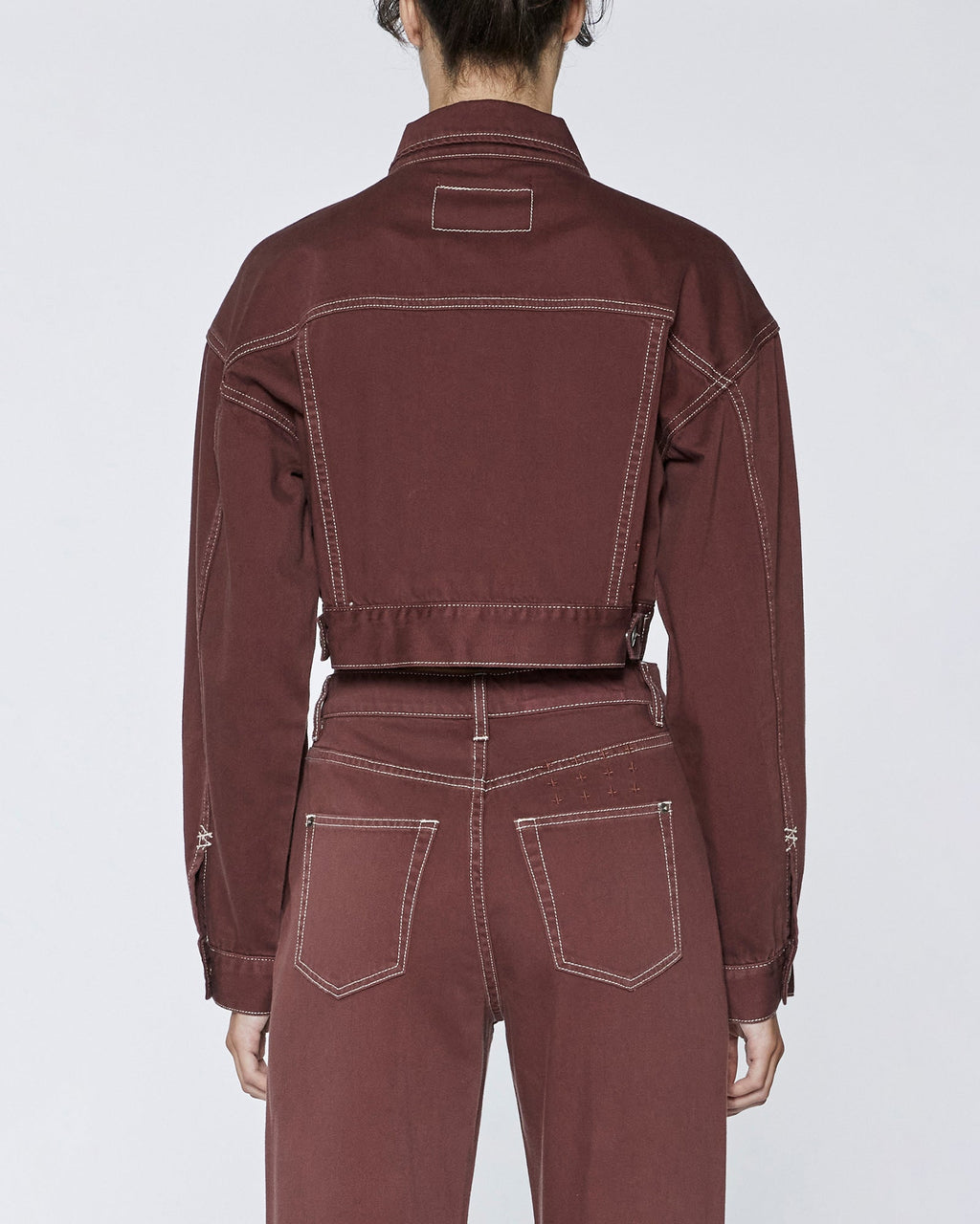 Womens Kommand Jacket Andorra Cropped Jackets - Burgundy