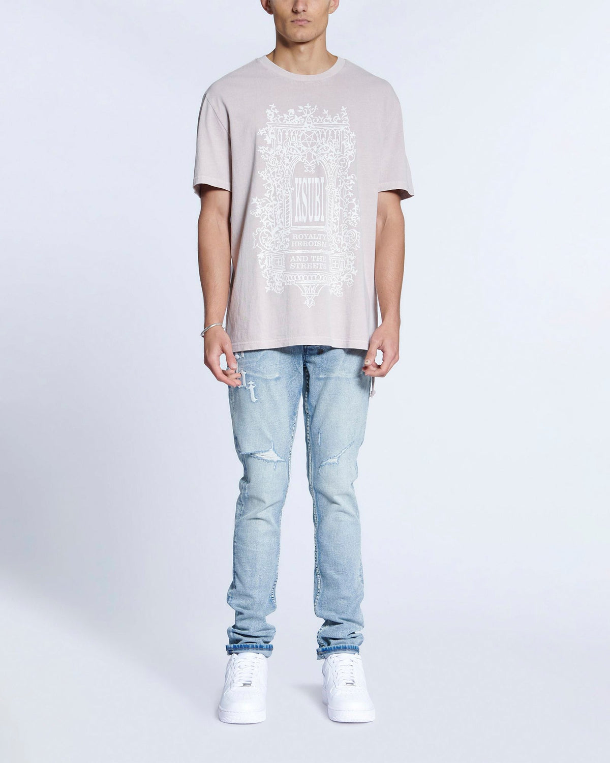 Mens Fantasy Kash Ss Tee Aqium Regular Tees - Pink