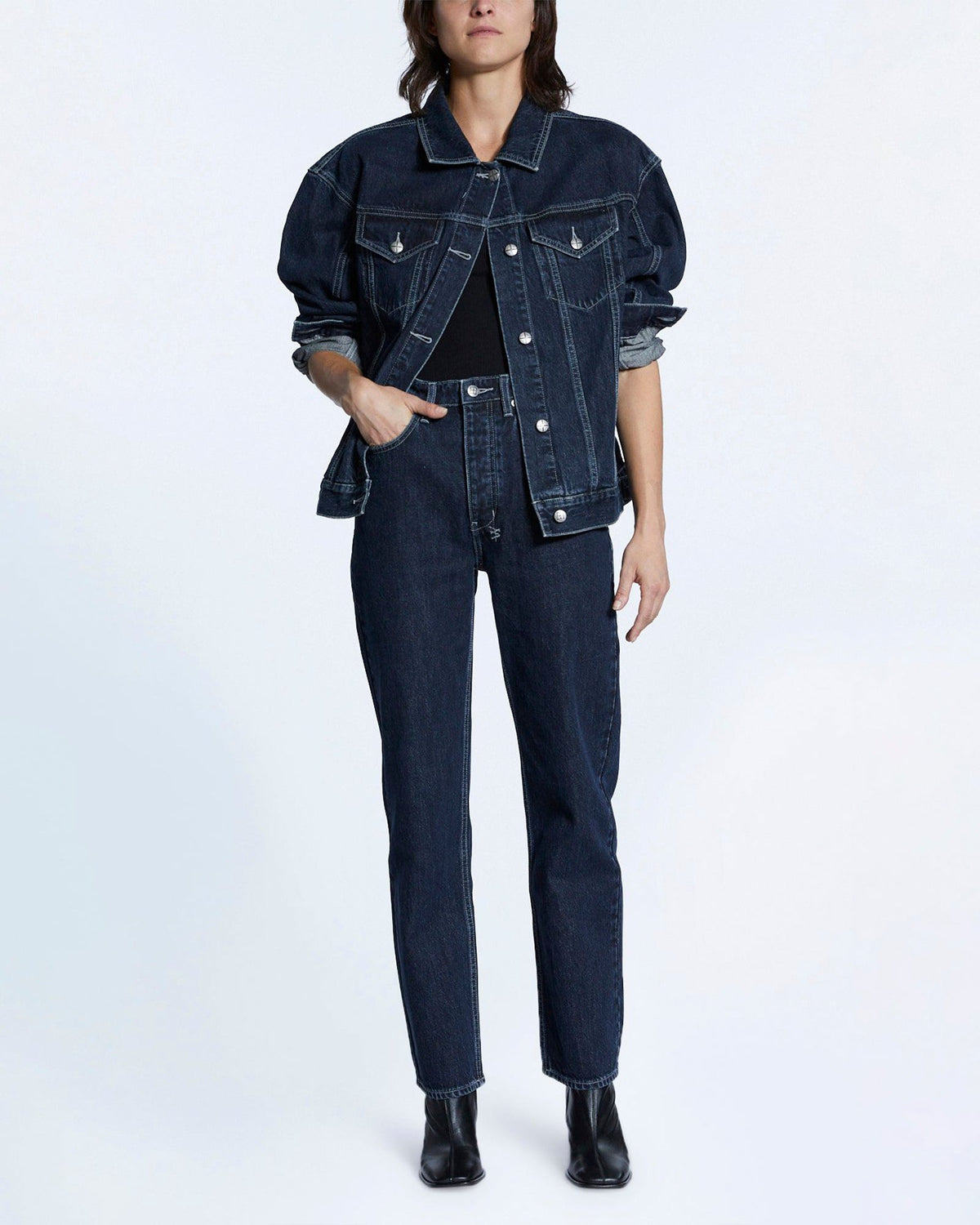 Womens Oversized Jacket Obscura Oversized Jackets - Denim