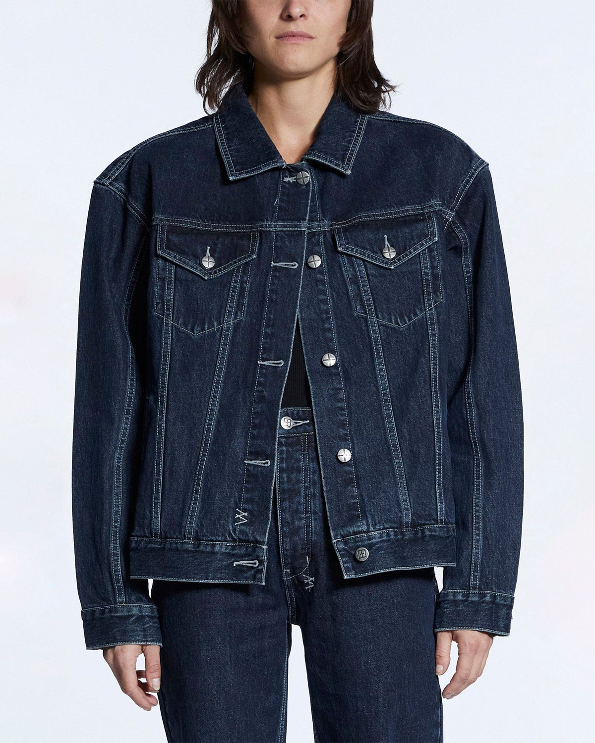 Womens Oversized Jacket Obscura Oversized Jackets - Denim