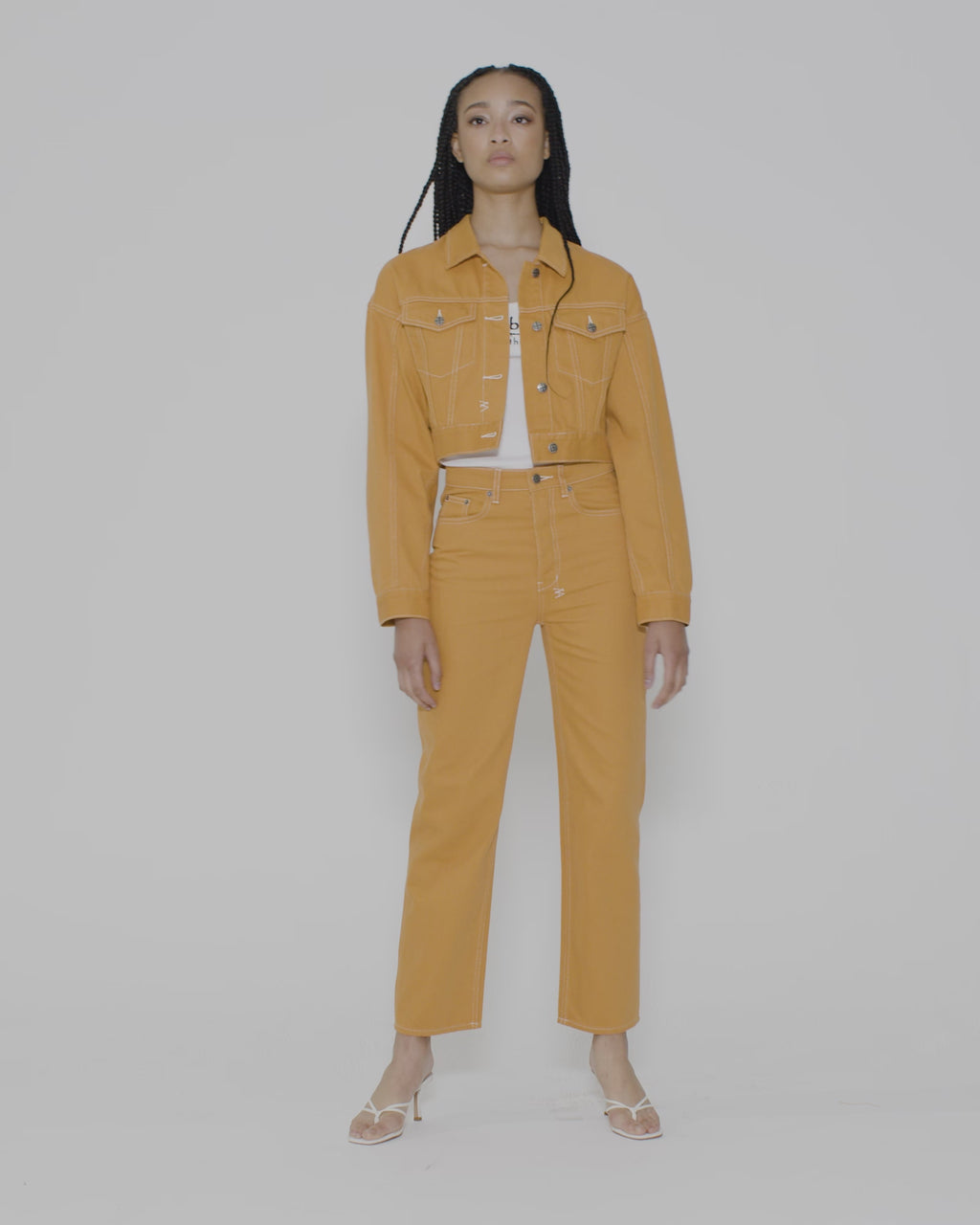 Womens Brooklyn Jean Flame Straight Denim Jeans - Orange