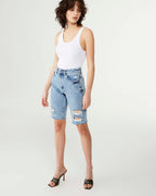 Womens App Laye Short Overkast Slim Walkshorts - Denim