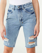 Womens App Laye Short Overkast Slim Walkshorts - Denim