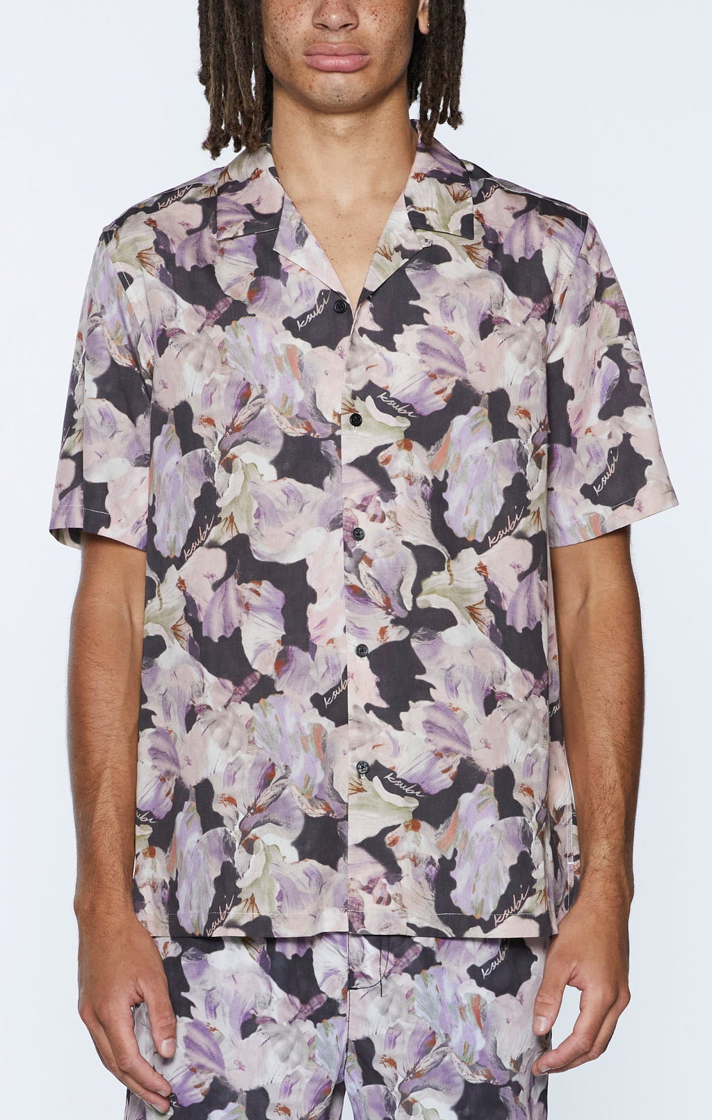 Mens Painted Resort Ss Shirt Multi Regular Shirts - Multi Colour