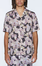 Mens Painted Resort Ss Shirt Multi Regular Shirts - Multi Colour