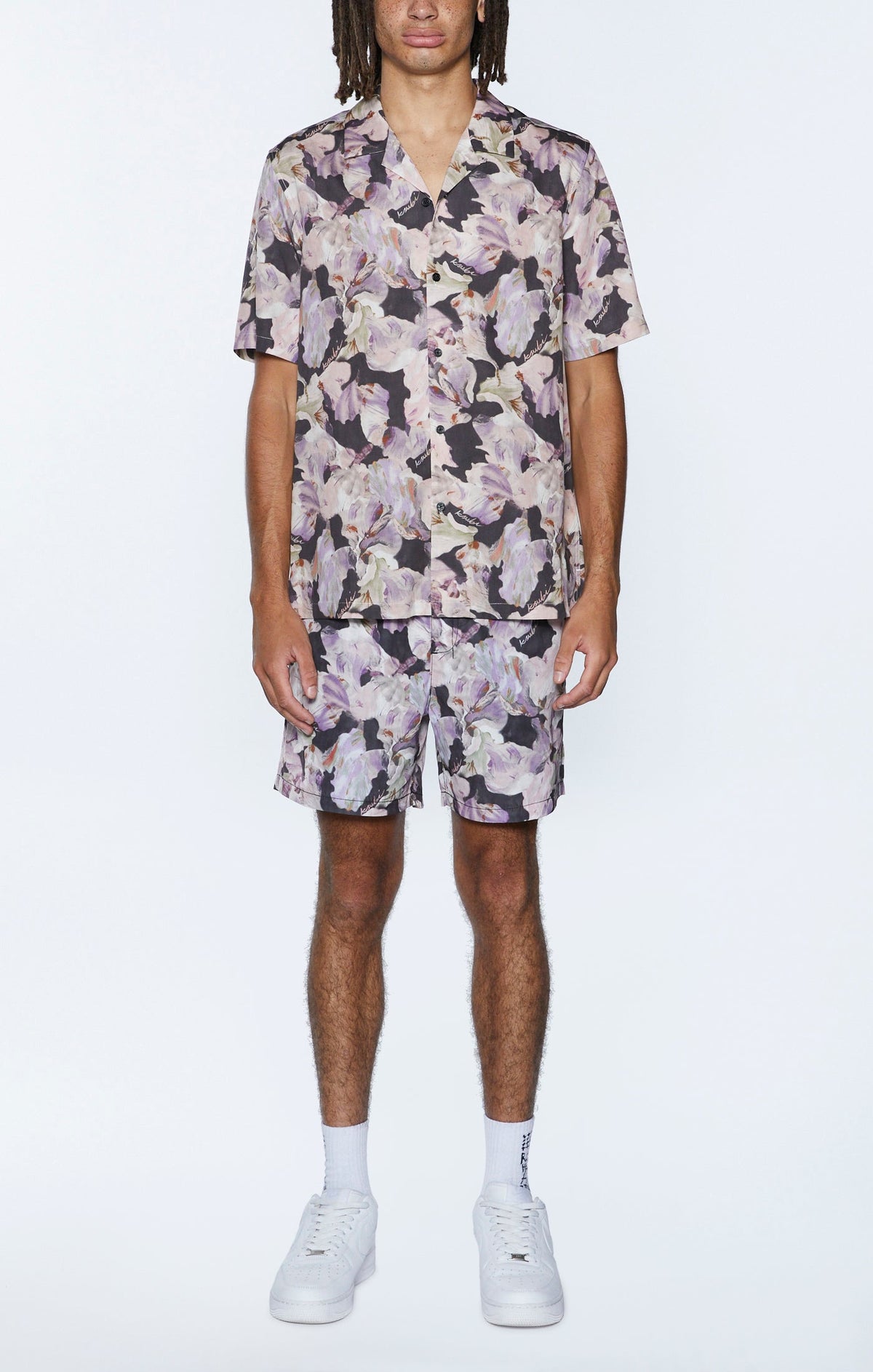 Mens Painted Resort Ss Shirt Multi Regular Shirts - Multi Colour