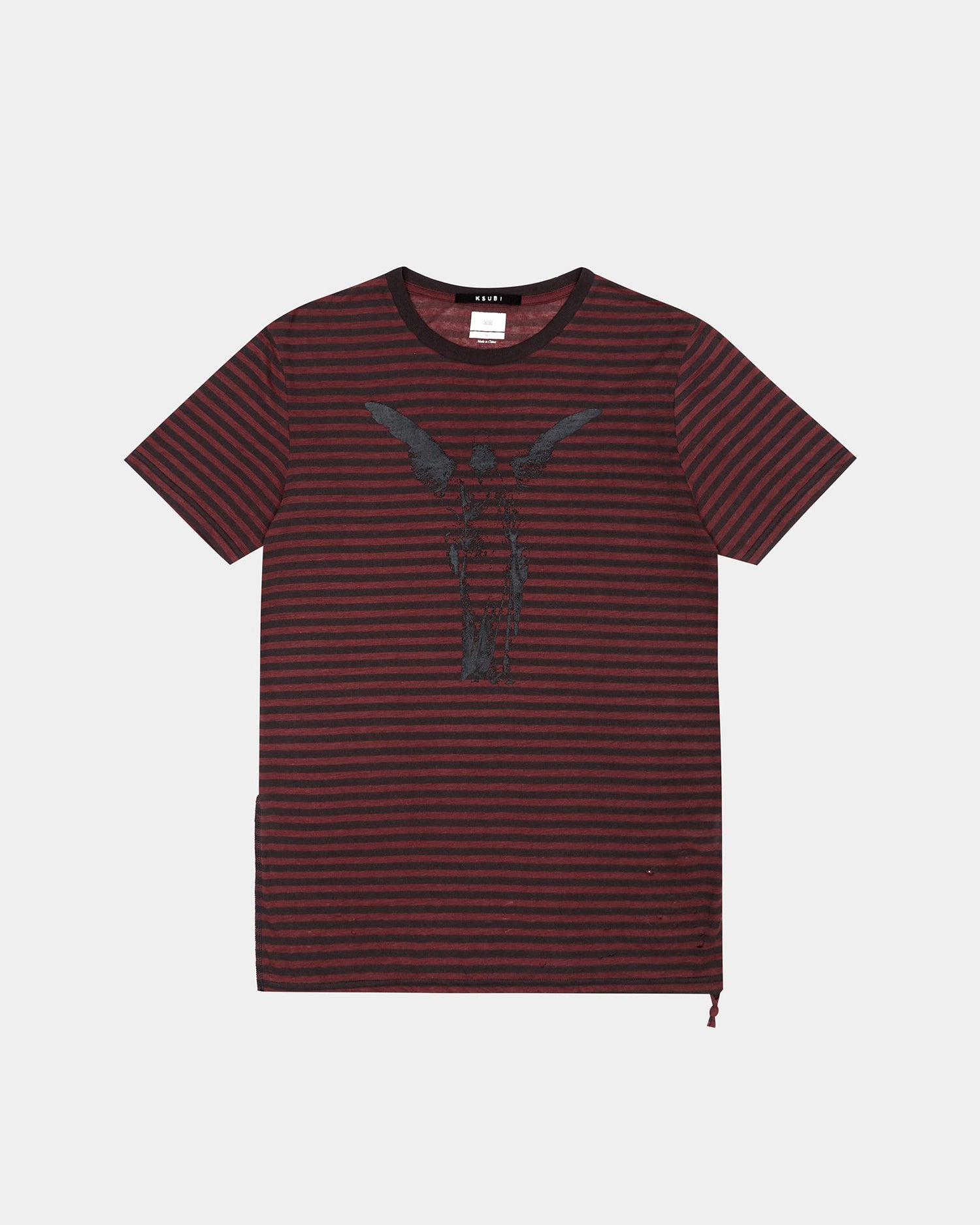 ANGEL SIOUX SS TEE RED STRIPE